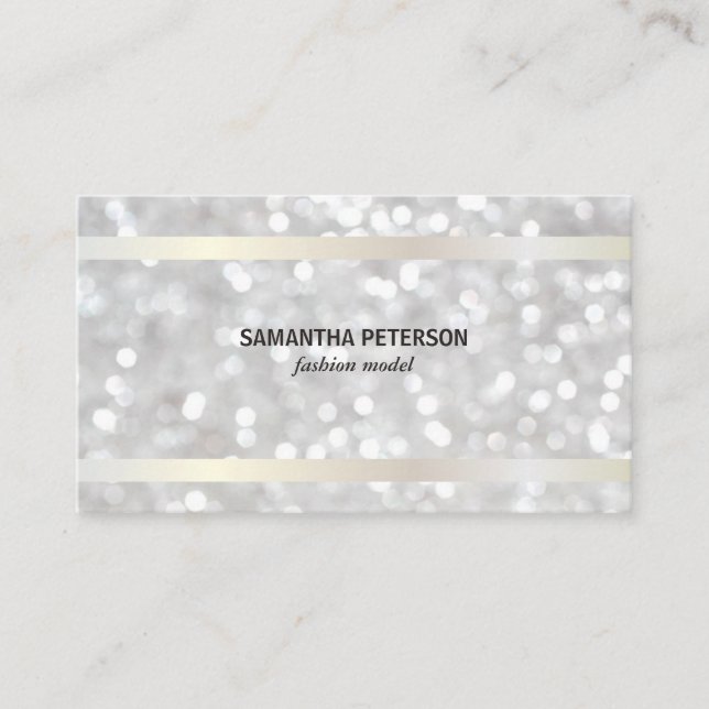 Cartão De Visita Dourada Aparição Branca (Frente)