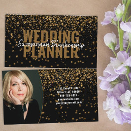 Cartão De Visita Dourada falha falsa na fotografia personalizada pr