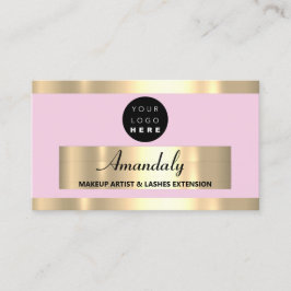 Cartão De Visita Dourada imagem de beleza Compra pincel