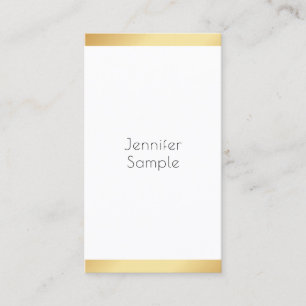 Cartão De Visita Dourada tendência profissional moderna e profissio