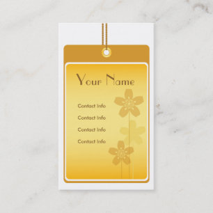 Cartão de visita dourado