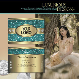 Cartão De Visita Dourado brilho lacrimogêneo Estrelas luminosas Our