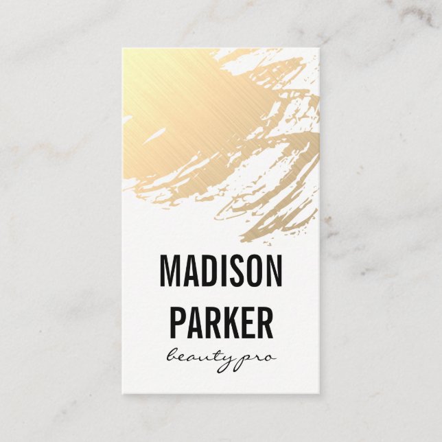 Cartão De Visita Dourado Bruto (Frente)