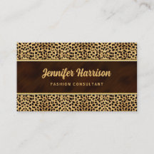 Dourado com Impressão Animal de Chita