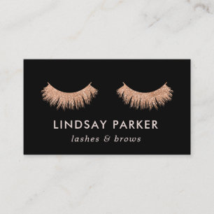 Cartão de visita Dourado cor-de-rosa do