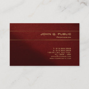 Cartão De Visita Dourado E Vermelho Modelo Elegante Pérola Luxuosa
