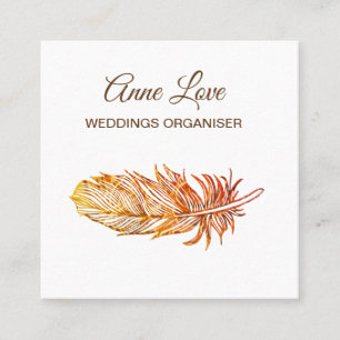 Cartão de visita dourado elegante do quadrado da