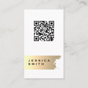 Cartão De Visita Dourado elegante escovado Verificação de etique