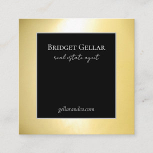 Cartão de visita Dourado luminoso