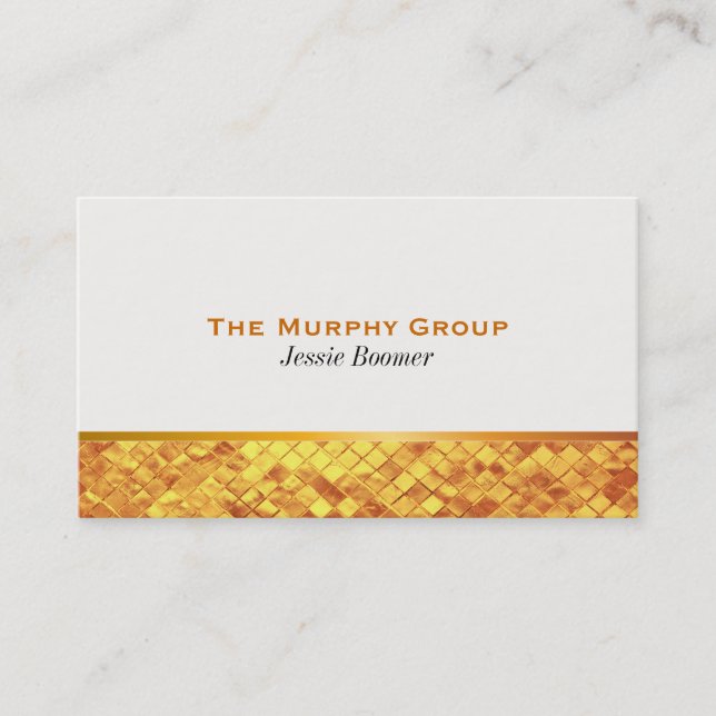 Cartão De Visita Dourado Luster (Frente)