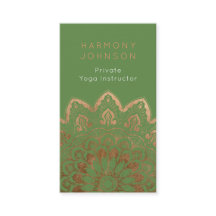 Dourado Mandala em Yoga Verde