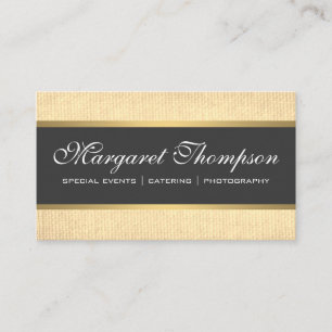 Cartão De Visita Dourado padrão de luxo elegante