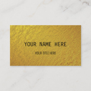 Cartão De Visita Dourado personalizado