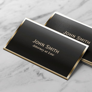 Cartão de visita Dourado real do advogado da beir