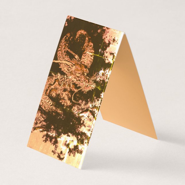 Cartão De Visita Dragão de Tinta Antigo Legendário (Frente)