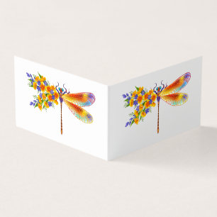 Cartão De Visita Dragonfly Amarelo