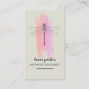 Cartão De Visita Dragonfly Creative Designer Nature Consultation