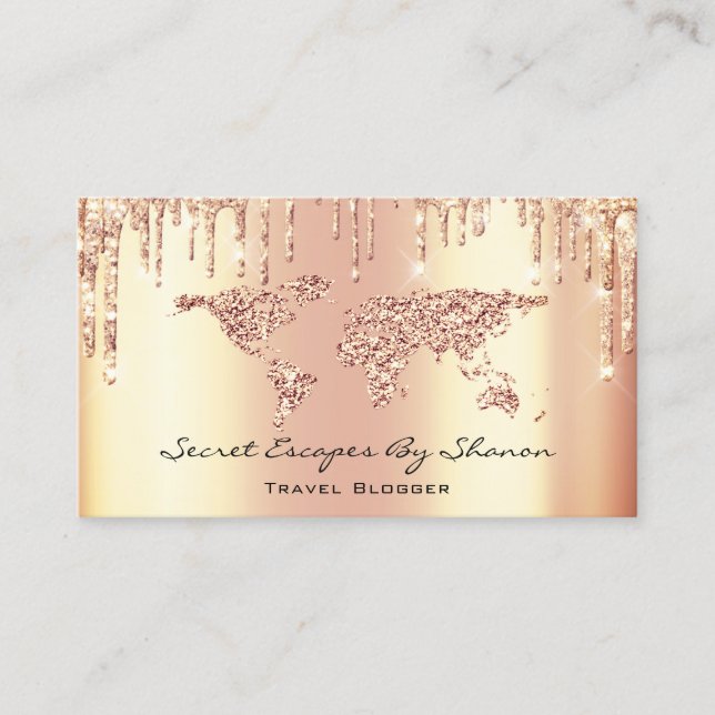 Cartão De Visita Drives de Luxo de Casamento do Blogueiro de Planej (Frente)