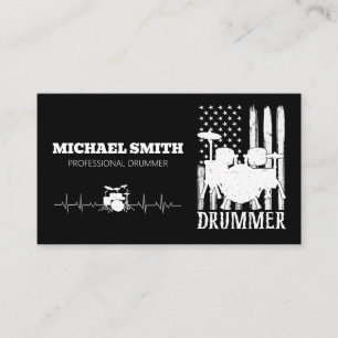Cartão De Visita Drummer - Drummer - Marca Americana