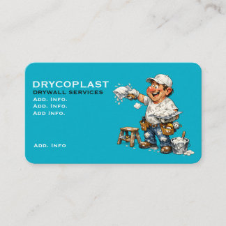 Cartão De Visita Drywall Service Business Card