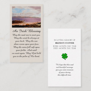 Cartão De Visita Dublin Celebração da Vida com Purple Red Siena