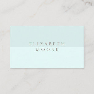 Cartão De Visita Duotona Azul Moderna, Mínima e Elegante