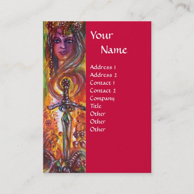 CARTÃO DE VISITA DURENDAL, ESPADA ROMÂNTICA E ANGEL (Frente)