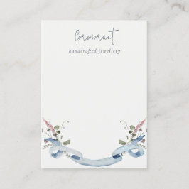 Cartão De Visita Dusky Blue Wildflower Vazio Jewelry Holry