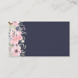 Cartão De Visita Dusty Blue Greenery - Stationery BUDGET