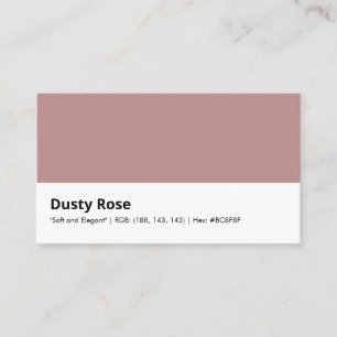 Cartão De Visita Dusty Rose "Suave e Elegante"
