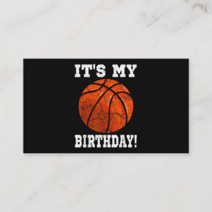 Cartão De Visita É o meu Aniversário, jogador de basquetebol.