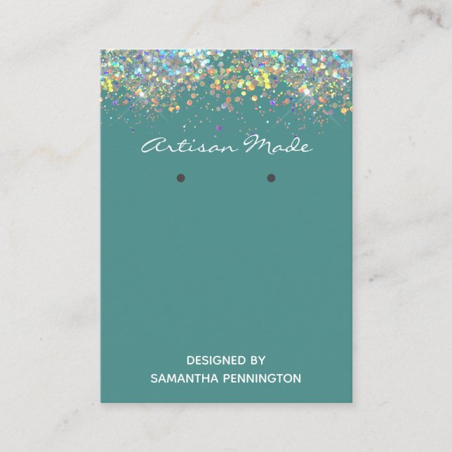 Cartão De Visita Earrando o Vídeo Faux Rainbow - Barramento Metalít (Frente)