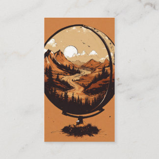 Cartão De Visita Earth & Quill Wing Graphic T-Shirt – Nature & Imag