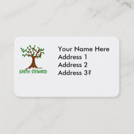 Cartão De Visita Earth Steward