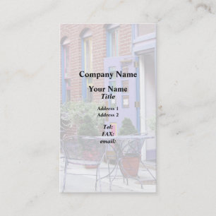 Cartão De Visita Easton PA - Sentado ao ar livre