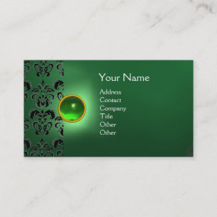 CARTÃO DE VISITA ECLIPSE DAMASK GEM MONOGRAM
