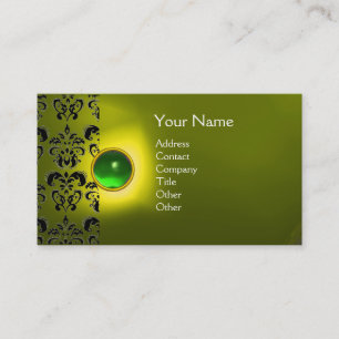 CARTÃO DE VISITA ECLIPSE DAMASK GEM MONOGRAM