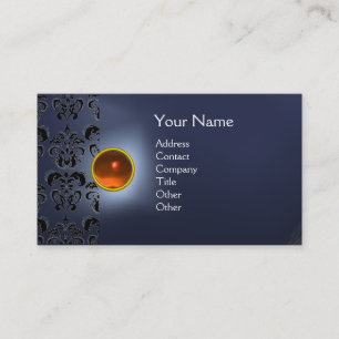 CARTÃO DE VISITA ECLIPSE DAMASK GEM  MONOGRAMA