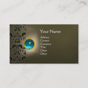 CARTÃO DE VISITA ECLIPSE DAMASK GEM MONOGRAMA