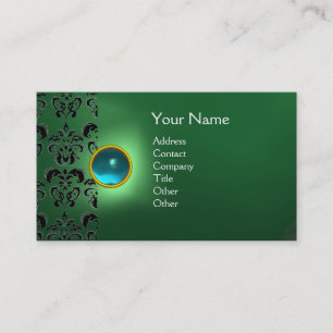 CARTÃO DE VISITA ECLIPSE DAMASK GEM MONOGRAMA