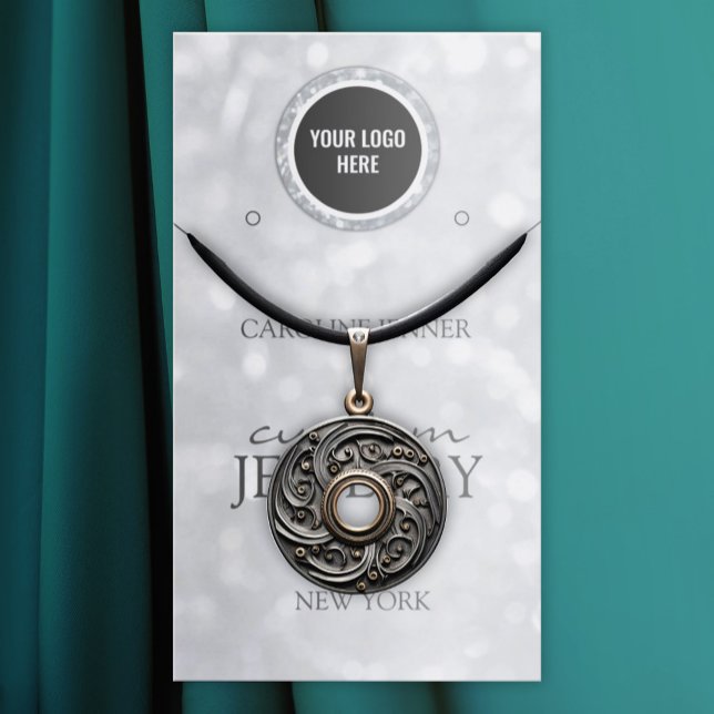 Cartão De Visita Ecrã de Jogo de Silver Glitter ou Colar (Perfect for business)