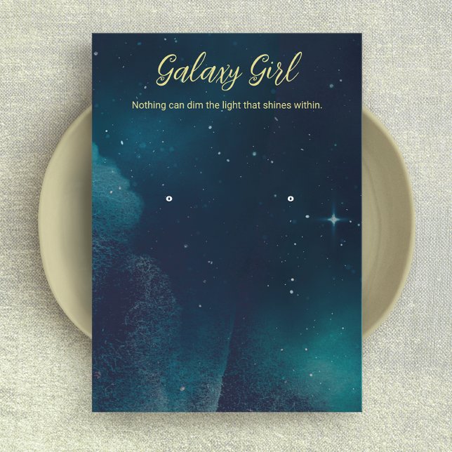 Cartão De Visita Ecrã de Joias do Zodiac Celestial Star Earring (Criador carregado)