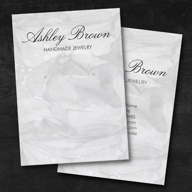 Cartão De Visita Ecrã de Ouriços de Água Prateada (Criador carregado)