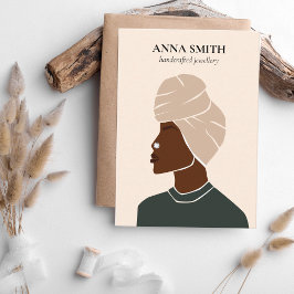 Cartão De Visita Ecrã de Piercing do Nariz da Mulher Inclusiva excl