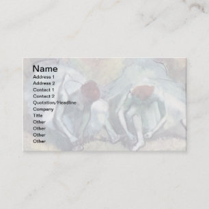 Cartão De Visita Edgar Degas - Balés Dançarinos Ligando Calçados