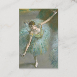 Cartão De Visita Edgar Degas Dançarina em verde