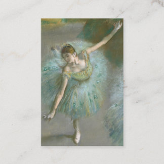 Cartão De Visita Edgar Degas| Dançarina em verde