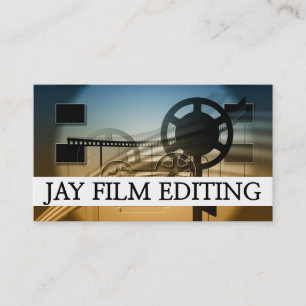 Cartão De Visita Edição de Filme Editor Criador Diretor Produtor