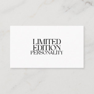 Cartão De Visita Edição Limitada Personalidade Negócios Profissiona