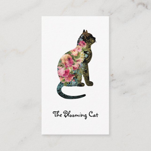 Cartão de visita editável do FLORISTA (Frente)